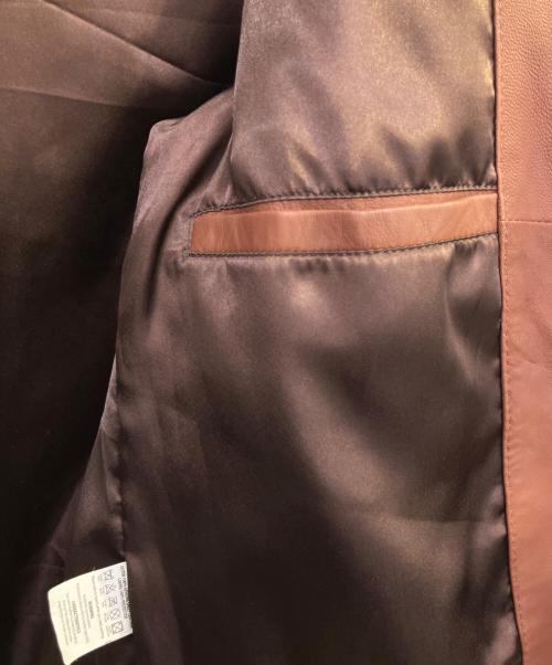 knackered（ナッカード）knackered (ナッカード) レザージャケット ブラウン サイズ:XLの古着・服飾アイテム