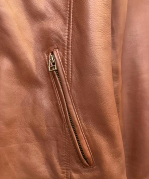 knackered（ナッカード）knackered (ナッカード) レザージャケット ブラウン サイズ:XLの古着・服飾アイテム
