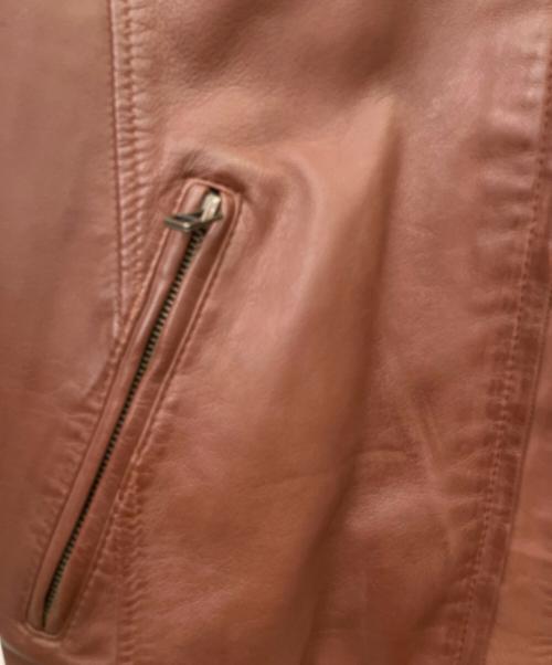 knackered（ナッカード）knackered (ナッカード) レザージャケット ブラウン サイズ:XLの古着・服飾アイテム