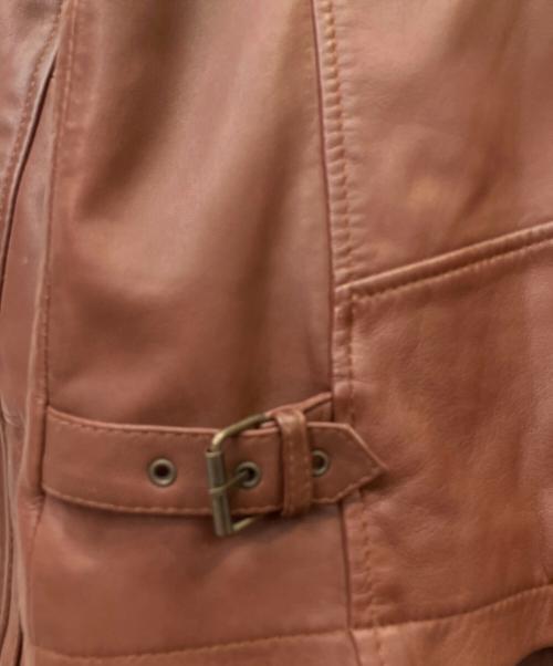 knackered（ナッカード）knackered (ナッカード) レザージャケット ブラウン サイズ:XLの古着・服飾アイテム