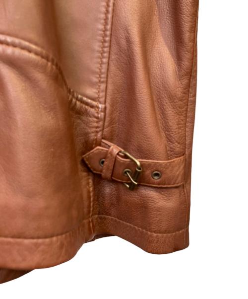 knackered（ナッカード）knackered (ナッカード) レザージャケット ブラウン サイズ:XLの古着・服飾アイテム
