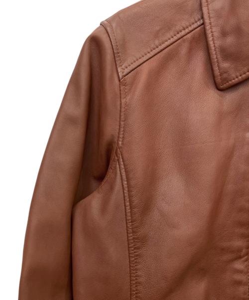 knackered（ナッカード）knackered (ナッカード) レザージャケット ブラウン サイズ:XLの古着・服飾アイテム