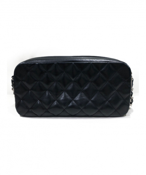 CHANEL（シャネル）CHANEL (シャネル) チェーンショルダーバッグ ブラック×シルバー サイズ:- マトラッセの古着・服飾アイテム
