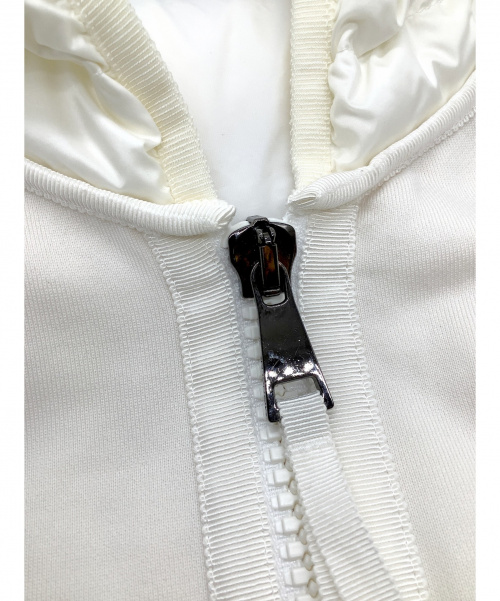 MONCLER（モンクレール）MONCLER (モンクレール) ジャージダウンパーカー アイボリー サイズ:Mの古着・服飾アイテム