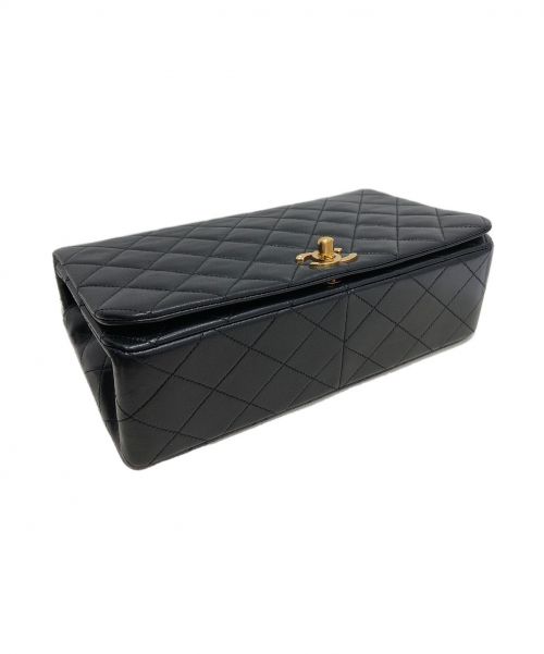 CHANEL（シャネル）CHANEL (シャネル) シングルフルフラップマトラッセ ブラック サイズ:23の古着・服飾アイテム
