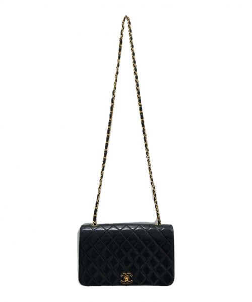 CHANEL（シャネル）CHANEL (シャネル) シングルフルフラップマトラッセ ブラック サイズ:23の古着・服飾アイテム