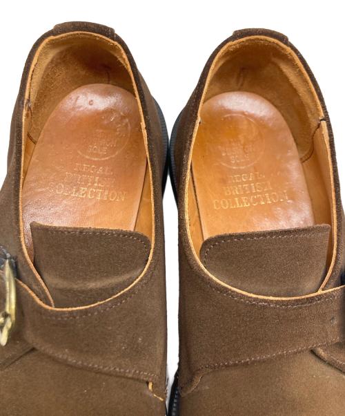 REGAL British collection（リーガル ブリティッシュコレクション）REGAL British collection (リーガル ブリティッシュコレクション) モンクストラップスウェードシューズ ブラウン サイズ:6 1/2の古着・服飾アイテム