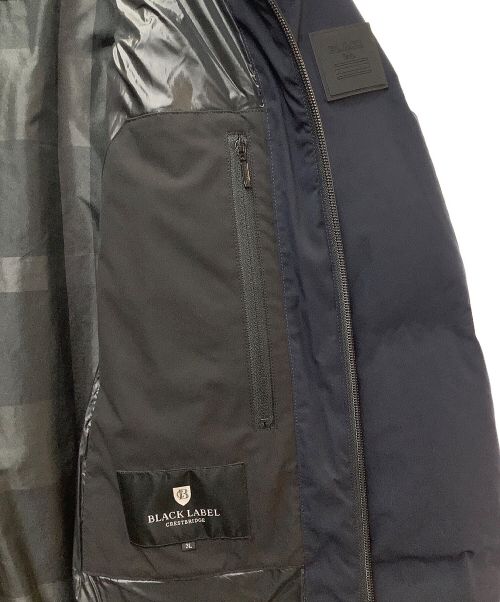 BLACK LABEL CRESTBRIDGE（ブラックレーベル クレストブリッジ）BLACK LABEL CRESTBRIDGE (ブラックレーベル クレストブリッジ) シームレスロングダウンジャケット ネイビー サイズ:3Lの古着・服飾アイテム