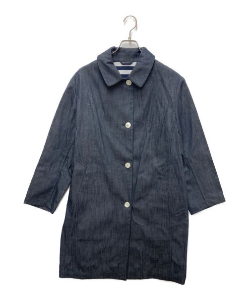 MACKINTOSH LONDON（マッキントッシュ ロンドン）MACKINTOSH LONDON (マッキントッシュ ロンドン) デニムステンカラーコート ブルー サイズ:44の古着・服飾アイテム