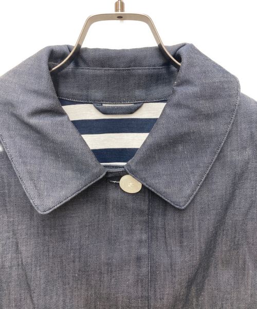 MACKINTOSH LONDON（マッキントッシュ ロンドン）MACKINTOSH LONDON (マッキントッシュ ロンドン) デニムステンカラーコート ブルー サイズ:44の古着・服飾アイテム