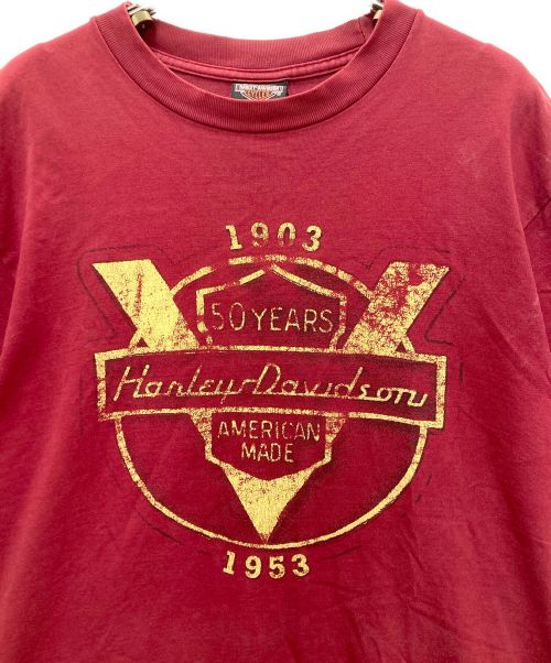 HARLEY-DAVIDSON（ハーレーダビッドソン）HARLEY-DAVIDSON (ハーレーダビッドソン) Tシャツ レッド サイズ:表記無の古着・服飾アイテム