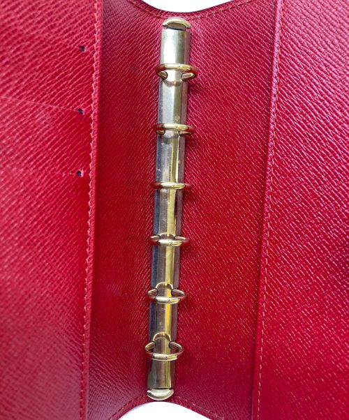 LOUIS VUITTON（ルイ ヴィトン）LOUIS VUITTON (ルイ ヴィトン) 手帳カバー レッドの古着・服飾アイテム