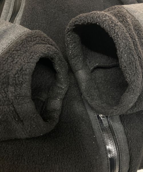 YAECA（ヤエカ）YAECA (ヤエカ) フリースジャケット ブラック サイズ:Sの古着・服飾アイテム