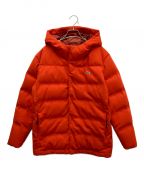 LACOSTEラコステ）の古着「ピケダウンジャケット」｜オレンジ