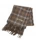 AURALEE（オーラリー）の古着「CASHMERE CHECK NARROW STOLE」｜ベージュ