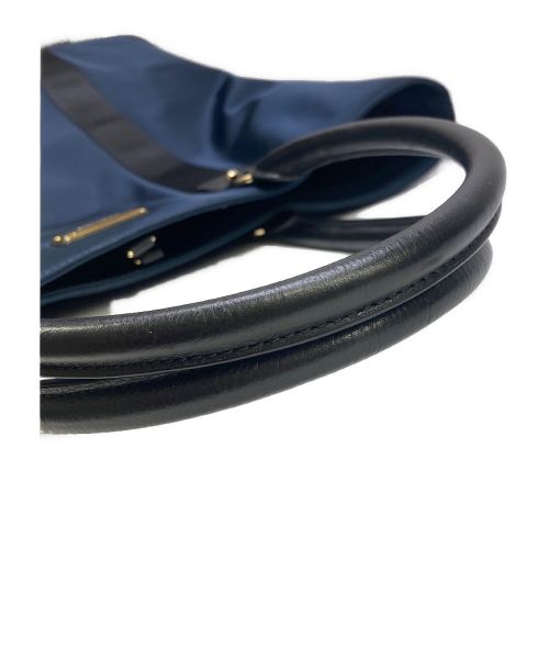 MICHAEL KORS（マイケル・コース）MICHAEL KORS (マイケルコース) トートバッグ ネイビー×ブラックの古着・服飾アイテム