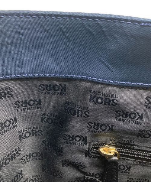 MICHAEL KORS（マイケル・コース）MICHAEL KORS (マイケルコース) トートバッグ ネイビー×ブラックの古着・服飾アイテム