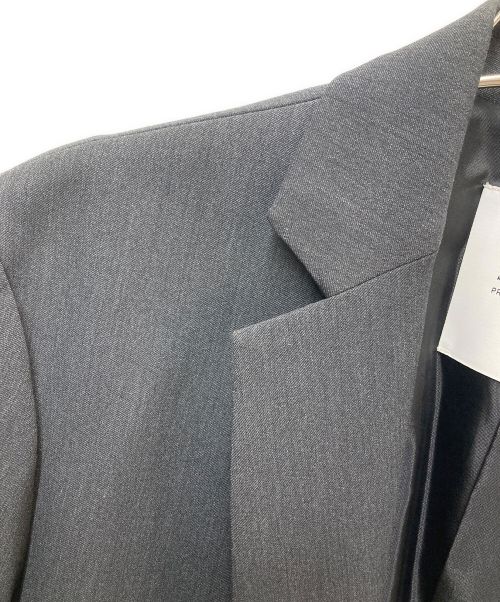 STUDIOUS（ステュディオス）STUDIOUS (ステュディオス) ハイパフォームツイルスリムテーラードジャケット グレー サイズ:SIZE1の古着・服飾アイテム