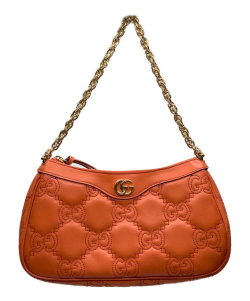 GUCCI（グッチ）GUCCI (グッチ) 2WAYハンドバッグ オレンジの古着・服飾アイテム