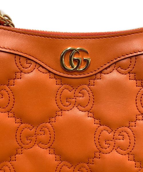 GUCCI（グッチ）GUCCI (グッチ) 2WAYハンドバッグ オレンジの古着・服飾アイテム