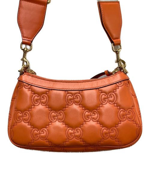 GUCCI（グッチ）GUCCI (グッチ) 2WAYハンドバッグ オレンジの古着・服飾アイテム