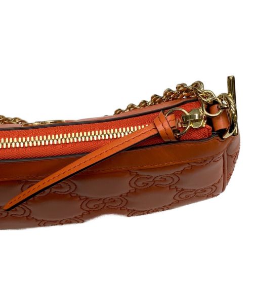 GUCCI（グッチ）GUCCI (グッチ) 2WAYハンドバッグ オレンジの古着・服飾アイテム