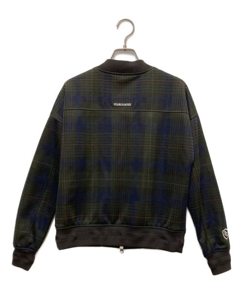 PEARLY GATES（パーリーゲイツ）PEARLY GATES (パーリーゲイツ) ジャケット グリーン×ネイビー サイズ:SIZE0の古着・服飾アイテム