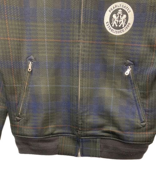 PEARLY GATES（パーリーゲイツ）PEARLY GATES (パーリーゲイツ) ジャケット グリーン×ネイビー サイズ:SIZE0の古着・服飾アイテム