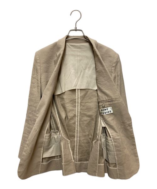 Acne studios（アクネ ストゥディオス）Acne studios (アクネ ストゥディオス) スーツジャケット ベージュ サイズ:SIZE34の古着・服飾アイテム