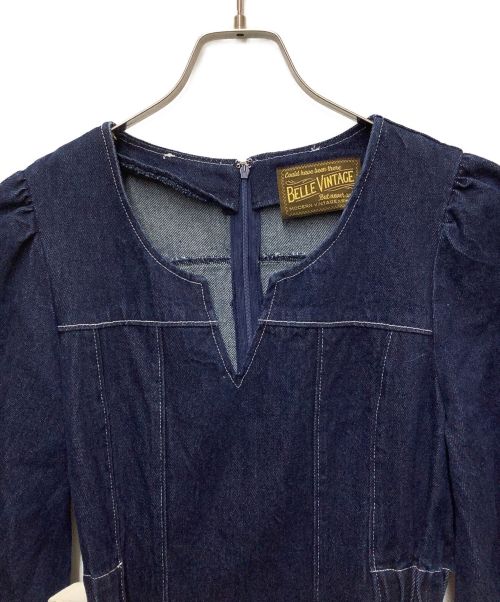 Belle vintage（ベル ヴィンテージ）Belle vintage (ベル ヴィンテージ) デニムワンピース ネイビー サイズ:SIZE0の古着・服飾アイテム