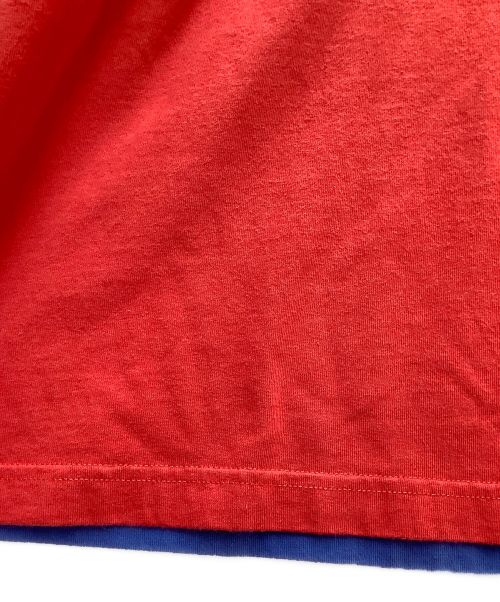 BALENCIAGA（バレンシアガ）BALENCIAGA (バレンシアガ) カットソー レッド×ブルー サイズ:Sの古着・服飾アイテム
