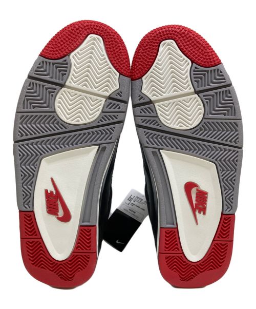 NIKE（ナイキ）NIKE (ナイキ) AIR JORDAN 4 RETRO Bred Reimagined ブラック サイズ:26㎝ 未使用品の古着・服飾アイテム