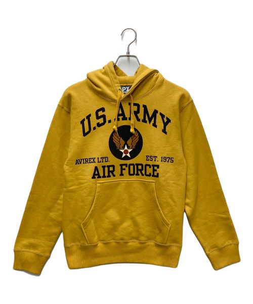 AVIREX（アヴィレックス）AVIREX (アヴィレックス) プルオーバーパーカー イエロー サイズ:Mの古着・服飾アイテム