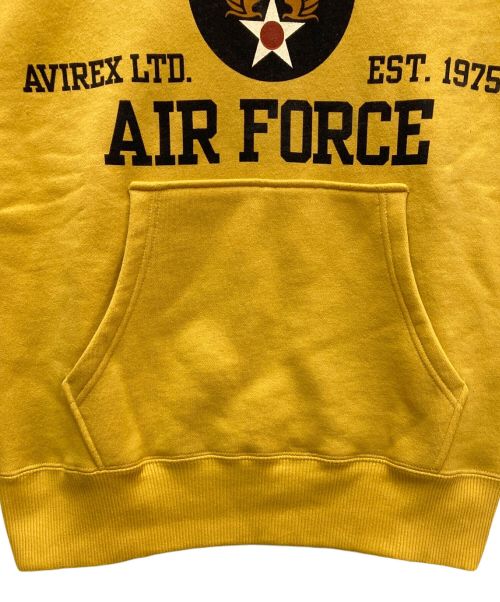 AVIREX（アヴィレックス）AVIREX (アヴィレックス) プルオーバーパーカー イエロー サイズ:Mの古着・服飾アイテム