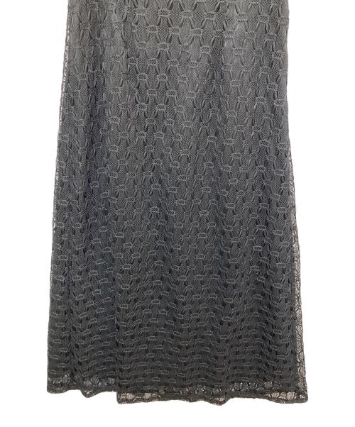 J by blue（ジェイバイブルー）J by blue (ジェイバイブルー) ジオメトリックチェーンレースドレス ブラック サイズ:Sの古着・服飾アイテム