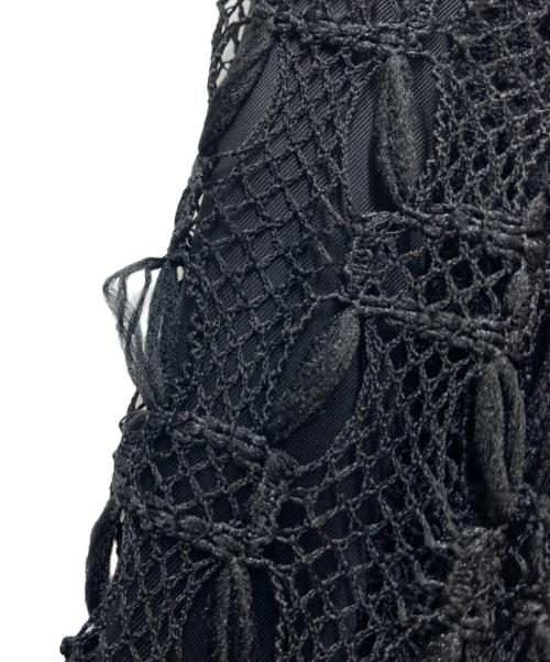 J by blue（ジェイバイブルー）J by blue (ジェイバイブルー) ジオメトリックチェーンレースドレス ブラック サイズ:Sの古着・服飾アイテム