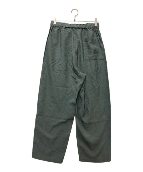 YOKE（ヨーク）YOKE (ヨーク) EASY WIDE PANTS グリーン サイズ:2の古着・服飾アイテム