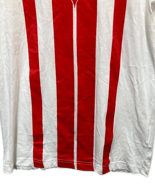 VERSACE JEANS（ヴェルサーチジーンズ）VERSACE JEANS (ヴェルサーチジーンズ) ロゴプリントTシャツ ホワイト サイズ:XSの古着・服飾アイテム