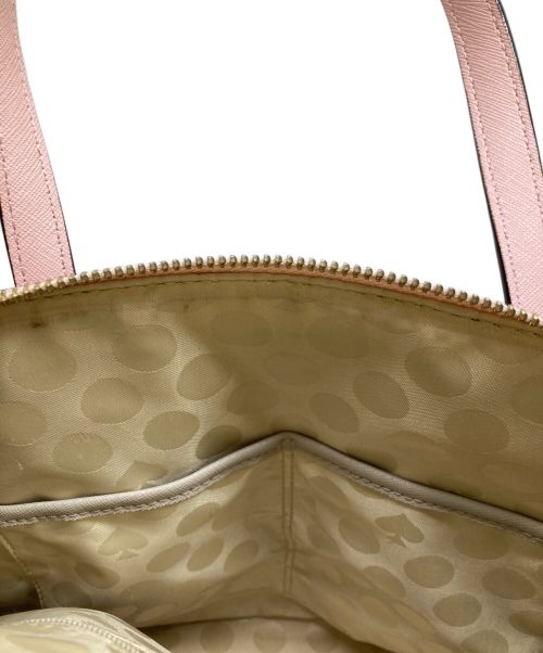 Kate Spade（ケイトスペード）Kate Spade (ケイトスペード) 2WAYバッグ ピンクベージュの古着・服飾アイテム