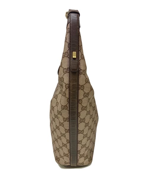 GUCCI（グッチ）GUCCI (グッチ) GGキャンバスワンショルダーバッグ ベージュの古着・服飾アイテム