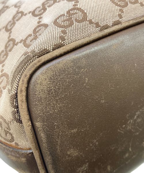 GUCCI（グッチ）GUCCI (グッチ) GGキャンバスワンショルダーバッグ ベージュの古着・服飾アイテム