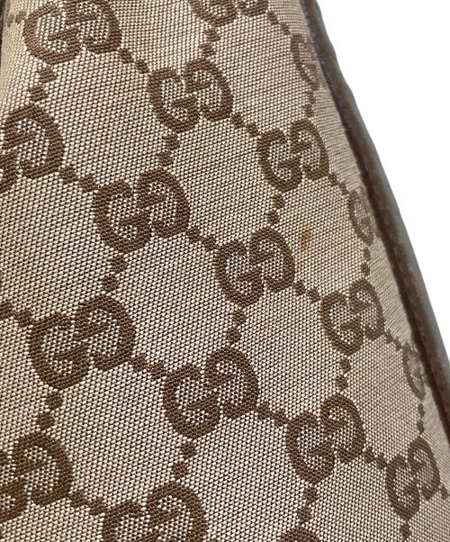 GUCCI（グッチ）GUCCI (グッチ) GGキャンバスワンショルダーバッグ ベージュの古着・服飾アイテム