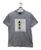 A.P.C.アーペーセー）の古着「ロゴプリントカットソー」｜グレー