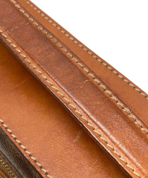 CELINE（セリーヌ）CELINE (セリーヌ) マカダムバニティポーチ ブラウンの古着・服飾アイテム