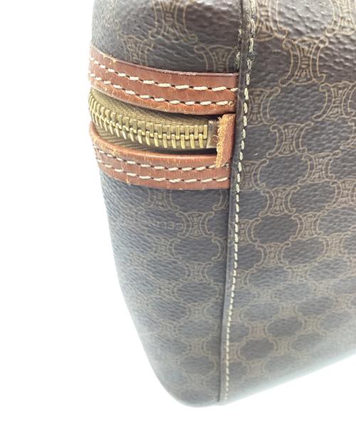 CELINE（セリーヌ）CELINE (セリーヌ) マカダムバニティポーチ ブラウンの古着・服飾アイテム