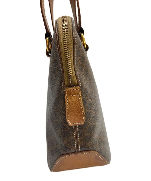 CELINE（セリーヌ）CELINE (セリーヌ) マカダムハンドバッグ ブラウンの古着・服飾アイテム