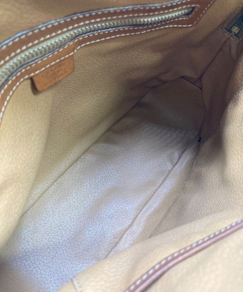 CELINE（セリーヌ）CELINE (セリーヌ) マカダムハンドバッグ ブラウンの古着・服飾アイテム