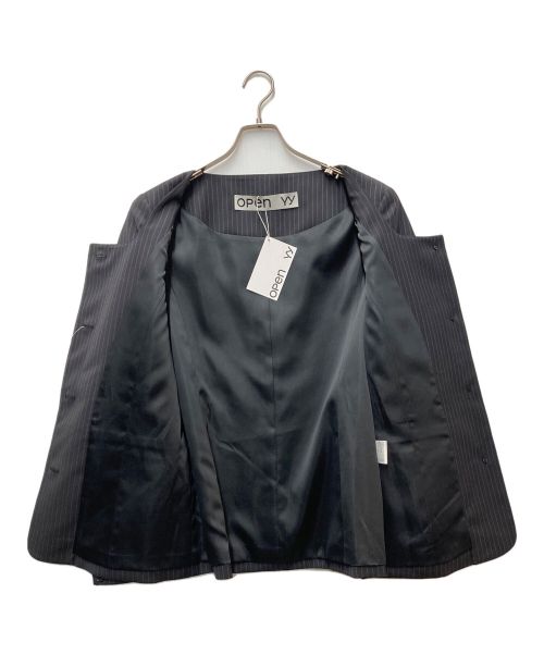 OPEN YY（オープンワイワイ）OPEN YY (オープンワイワイ) SQUARE NECK JACKET ブラック サイズ:1 未使用品の古着・服飾アイテム