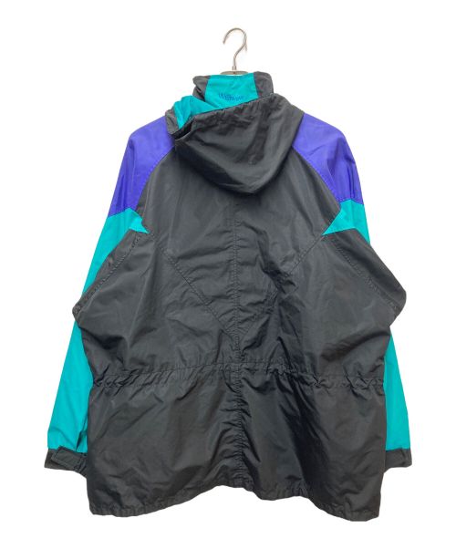 Columbia（コロンビア）Columbia (コロンビア) ナイロンジャケット ブラック×グリーン×パープル サイズ:XLの古着・服飾アイテム