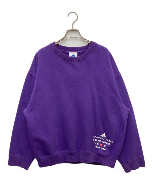 adidas（アディダス）adidas (アディダス) クルーネックスウェット パープル サイズ:Mの古着・服飾アイテム